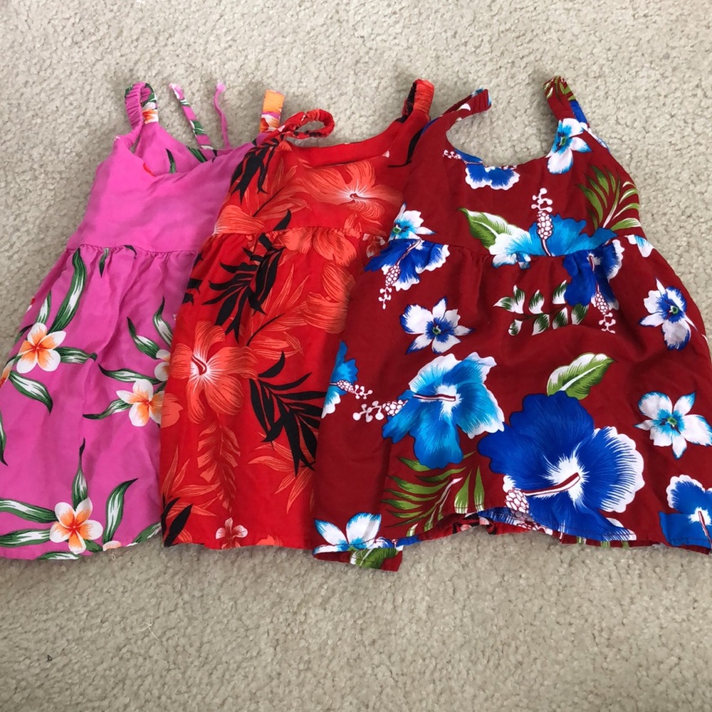 Baby Girl Hawaiian Dress Bundle (Lot of 3) - Size 12M